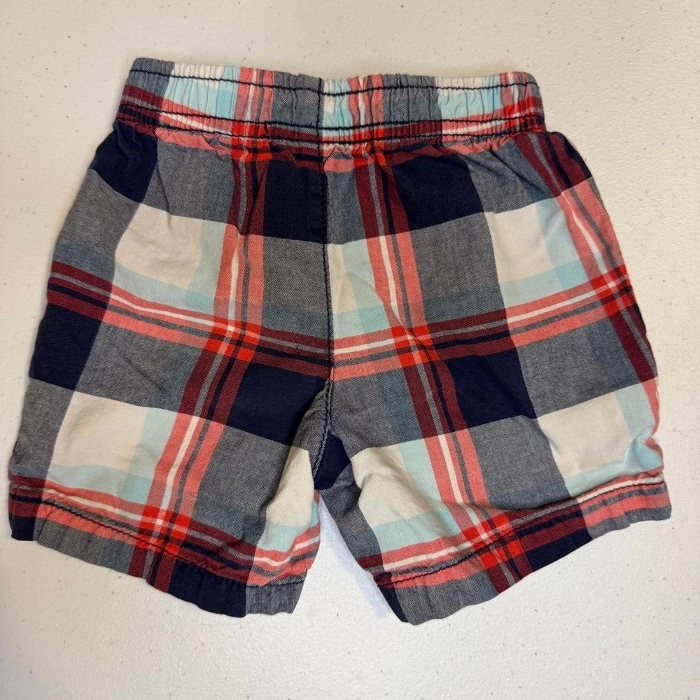 Carter's Plaid Baby Shorts 9–12M (Tagged 12M)